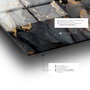 Wallity Cuadro Decorativo de Cristal Templado Multicolor 50 x 70 cm